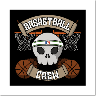 Basketball Jolly Roger pirate flag Posters and Art